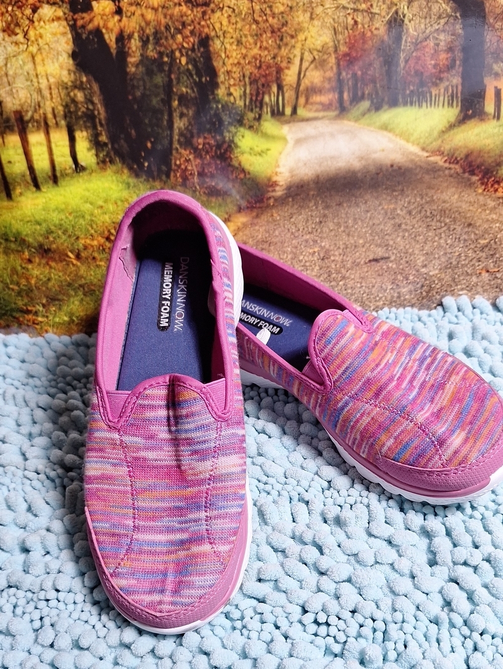Danskin Pink Multi Slip-On Athletic Shoes